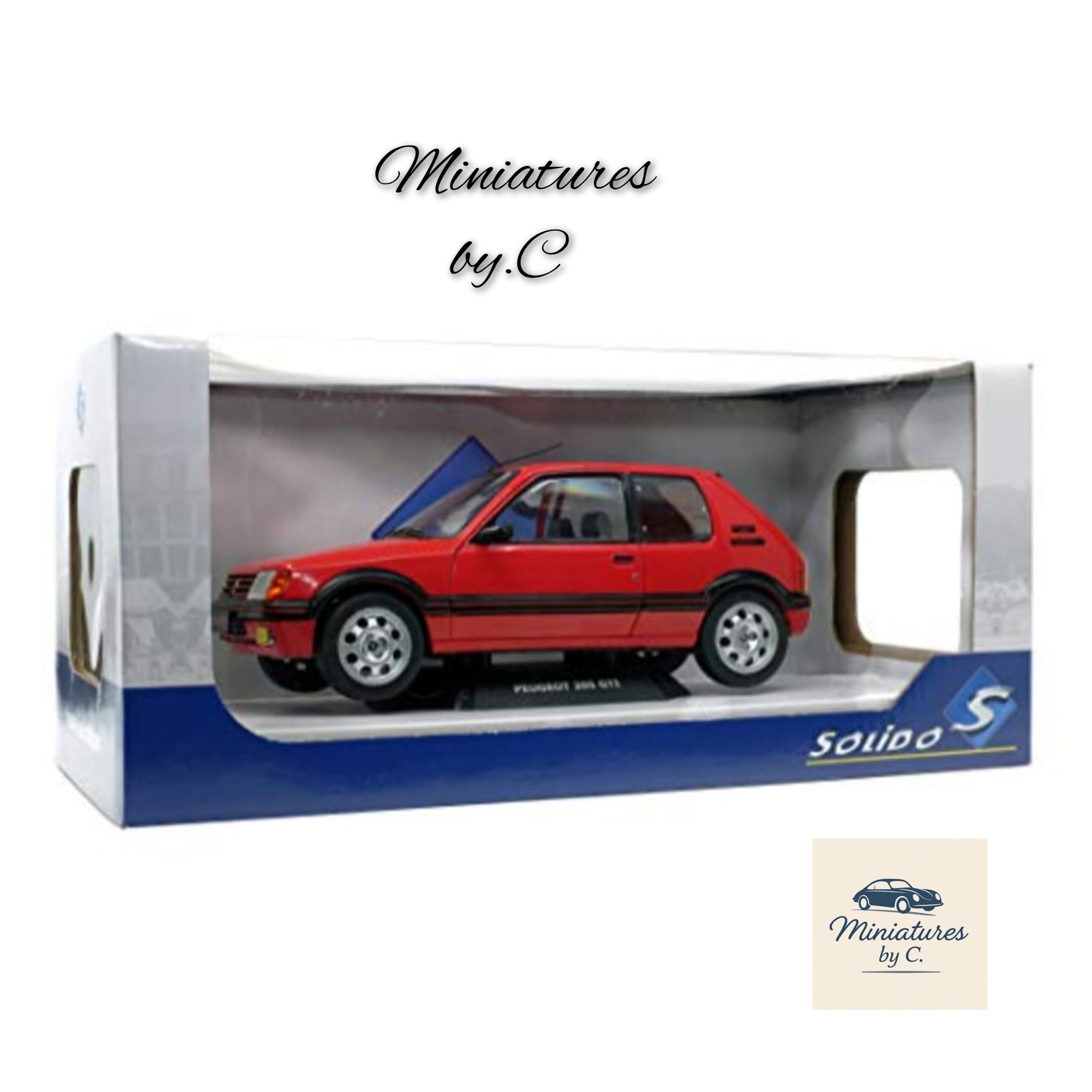 Peugeot 205 1.9 GTI – Rouge – Solido 1:18
