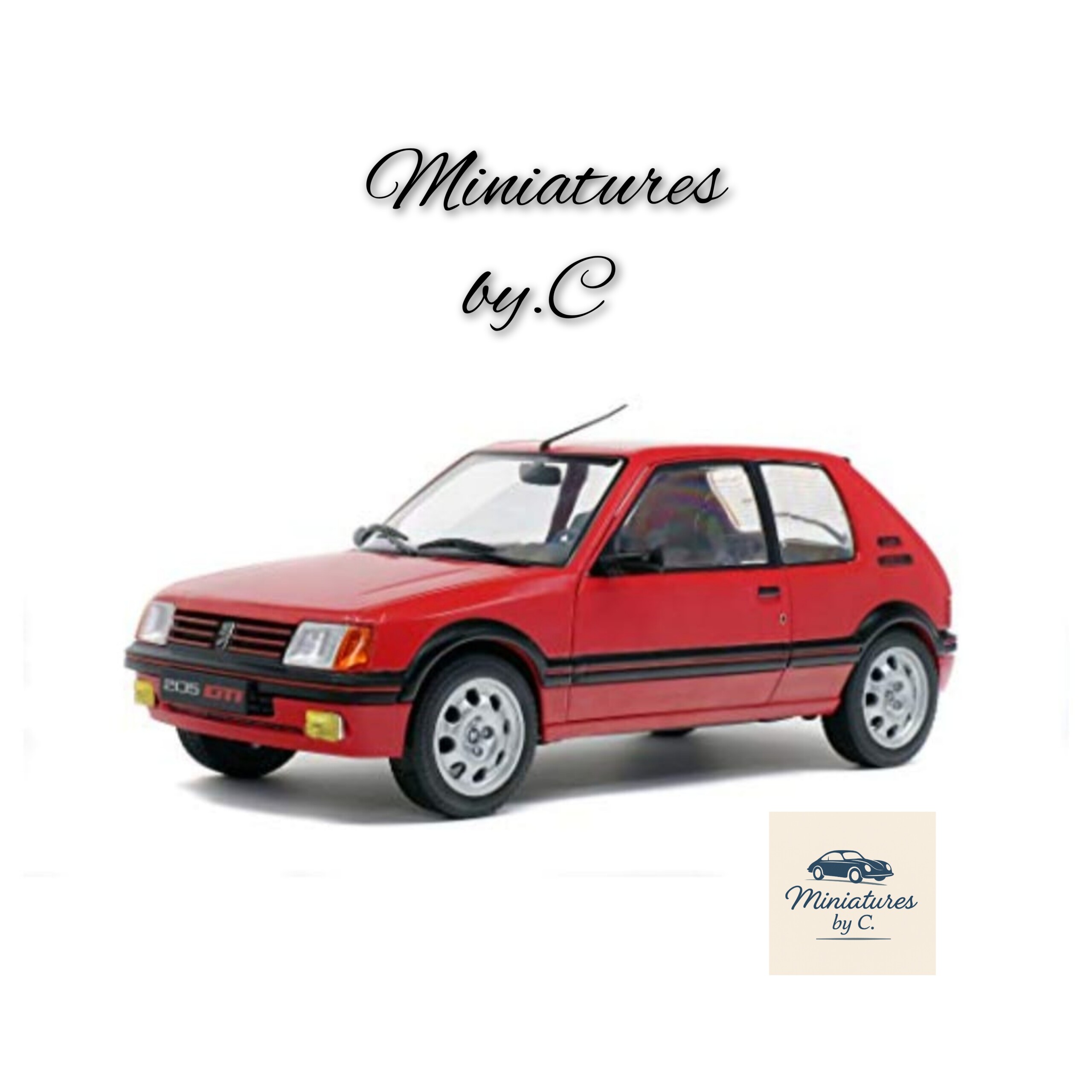 Peugeot 205 1.9 GTI – Rouge – Solido 1:18 – Image 2