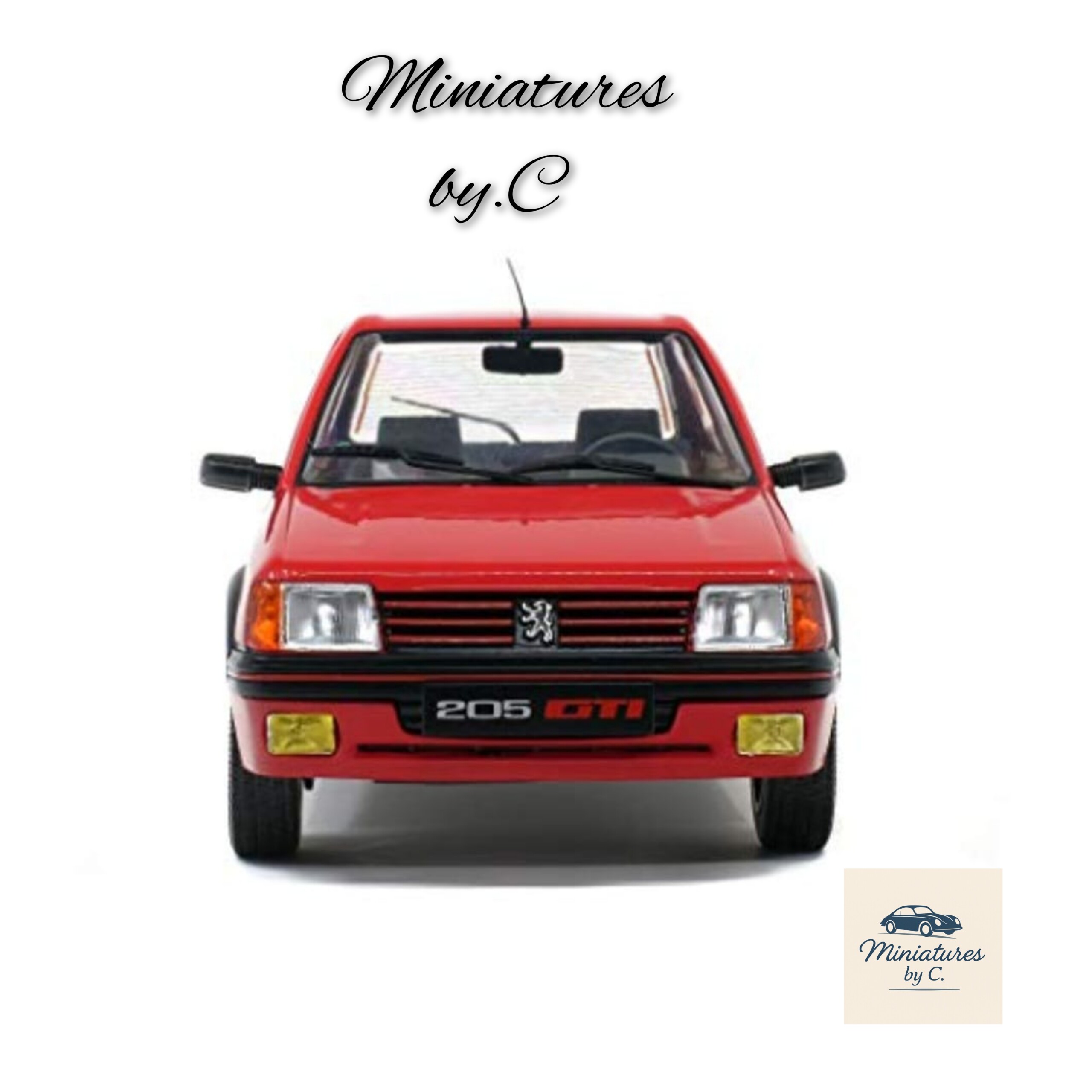 Peugeot 205 1.9 GTI – Rouge – Solido 1:18 – Image 4