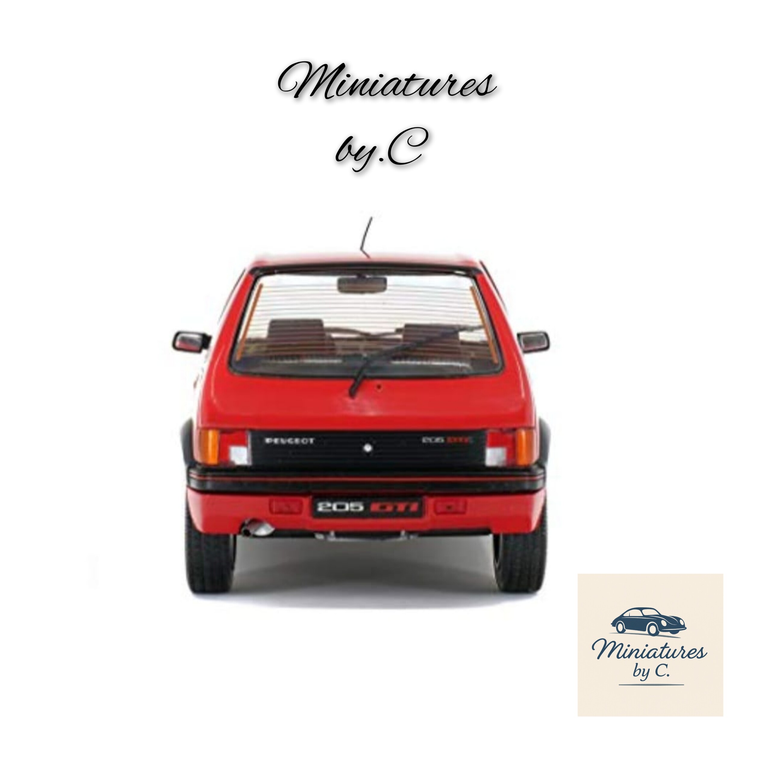 Peugeot 205 1.9 GTI – Rouge – Solido 1:18 – Image 6