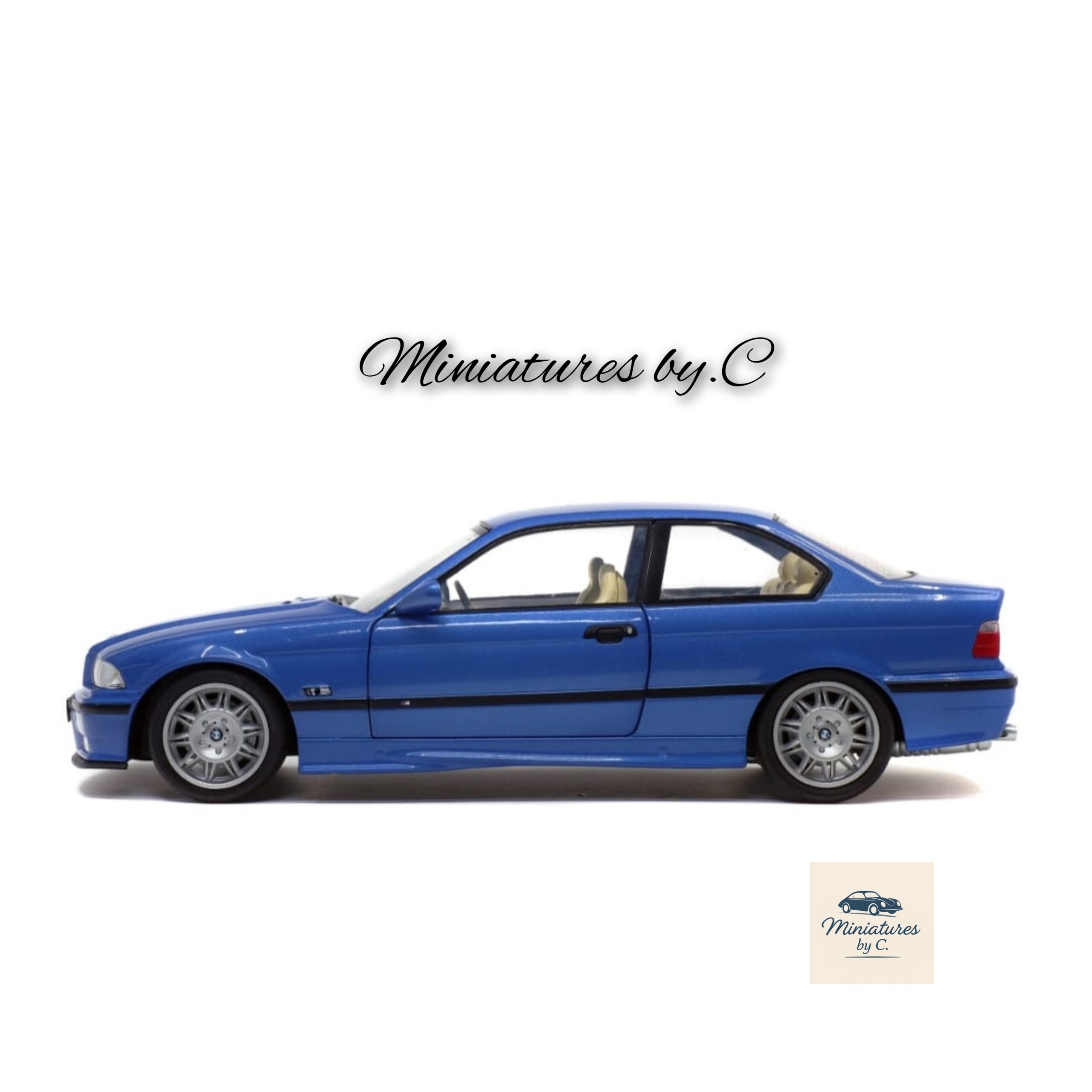 BMW M3 E36 Coupé Estoril Blue – Solido 1:18 – Image 2