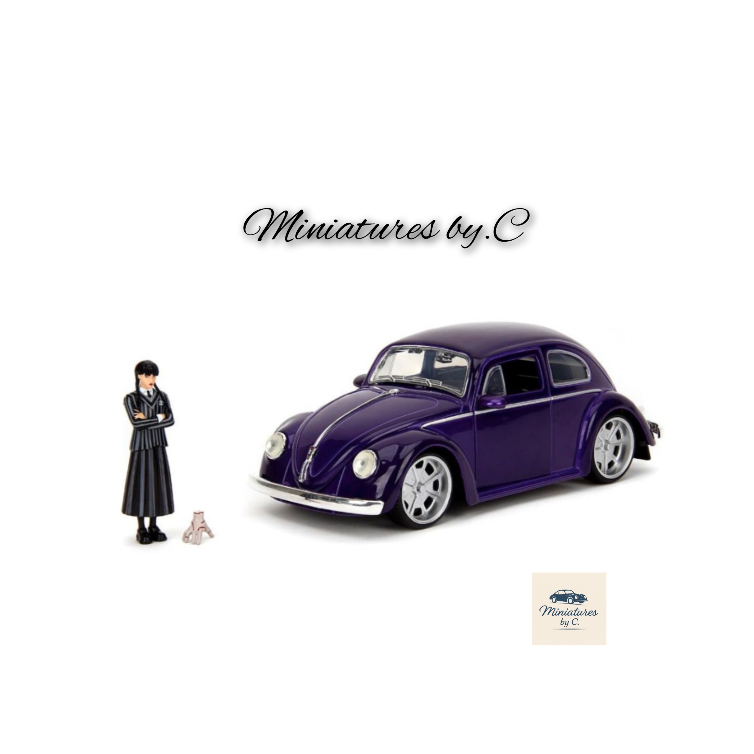 VW Beetle Cox Mercredi (Wednesday) – Jada Toys 1:24 – Image 2