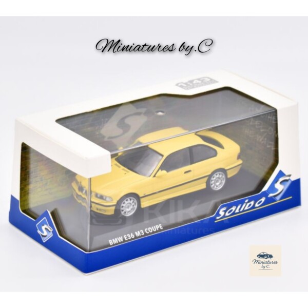 BMW E36 Coupé Dakar Yellow – Solido – 1:43