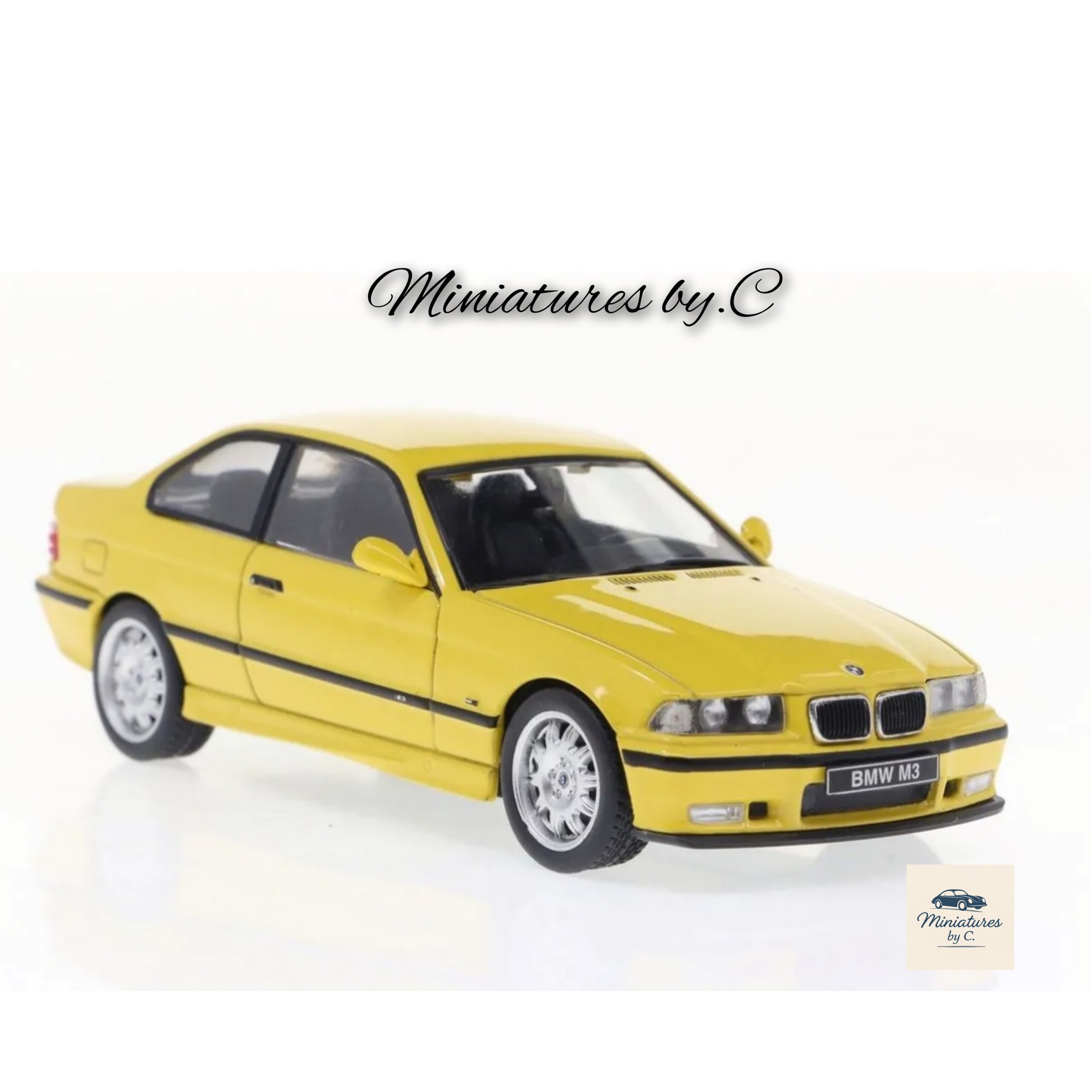 BMW E36 Coupé Dakar Yellow – Solido – 1:43 – Image 2