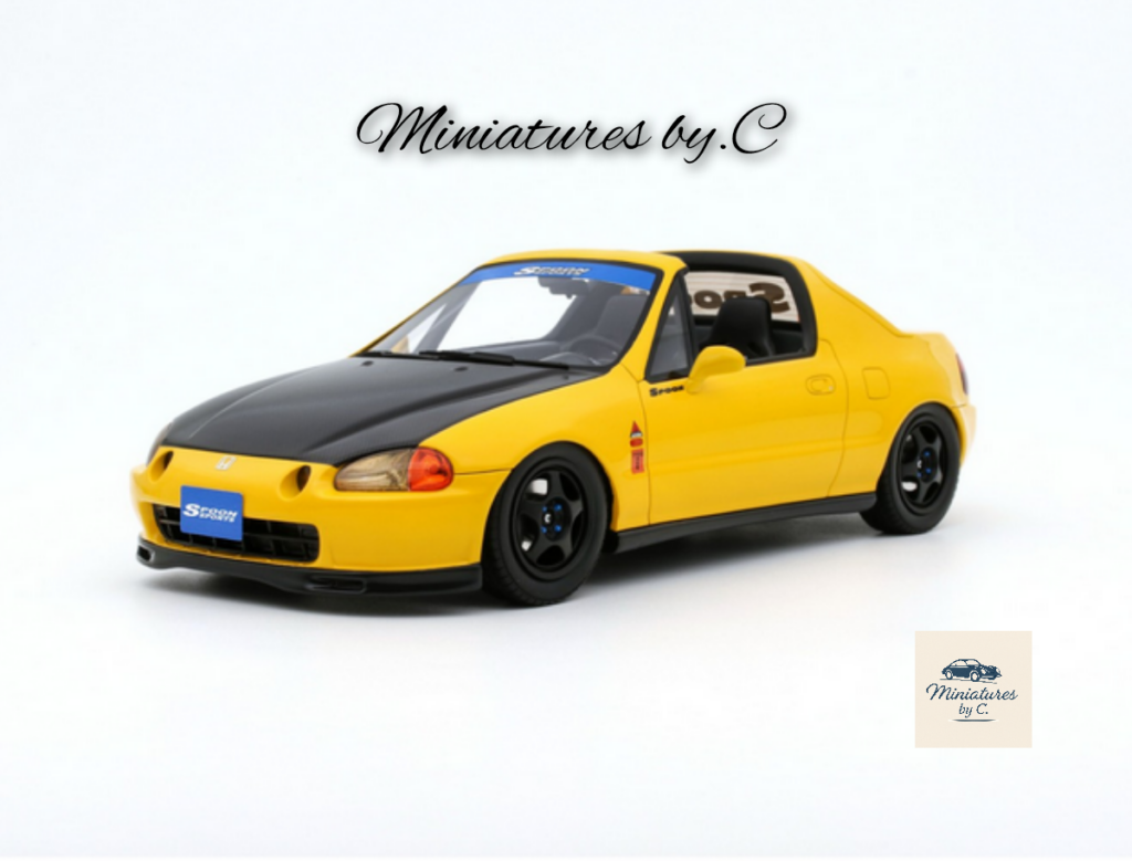Honda Civic Del Sol Phoenix Yellow 1996. 1:18éme