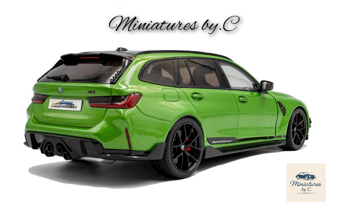 BMW M3 Touring with Performance Parts – Green Metallic – 2024. 1:18éme – Image 2