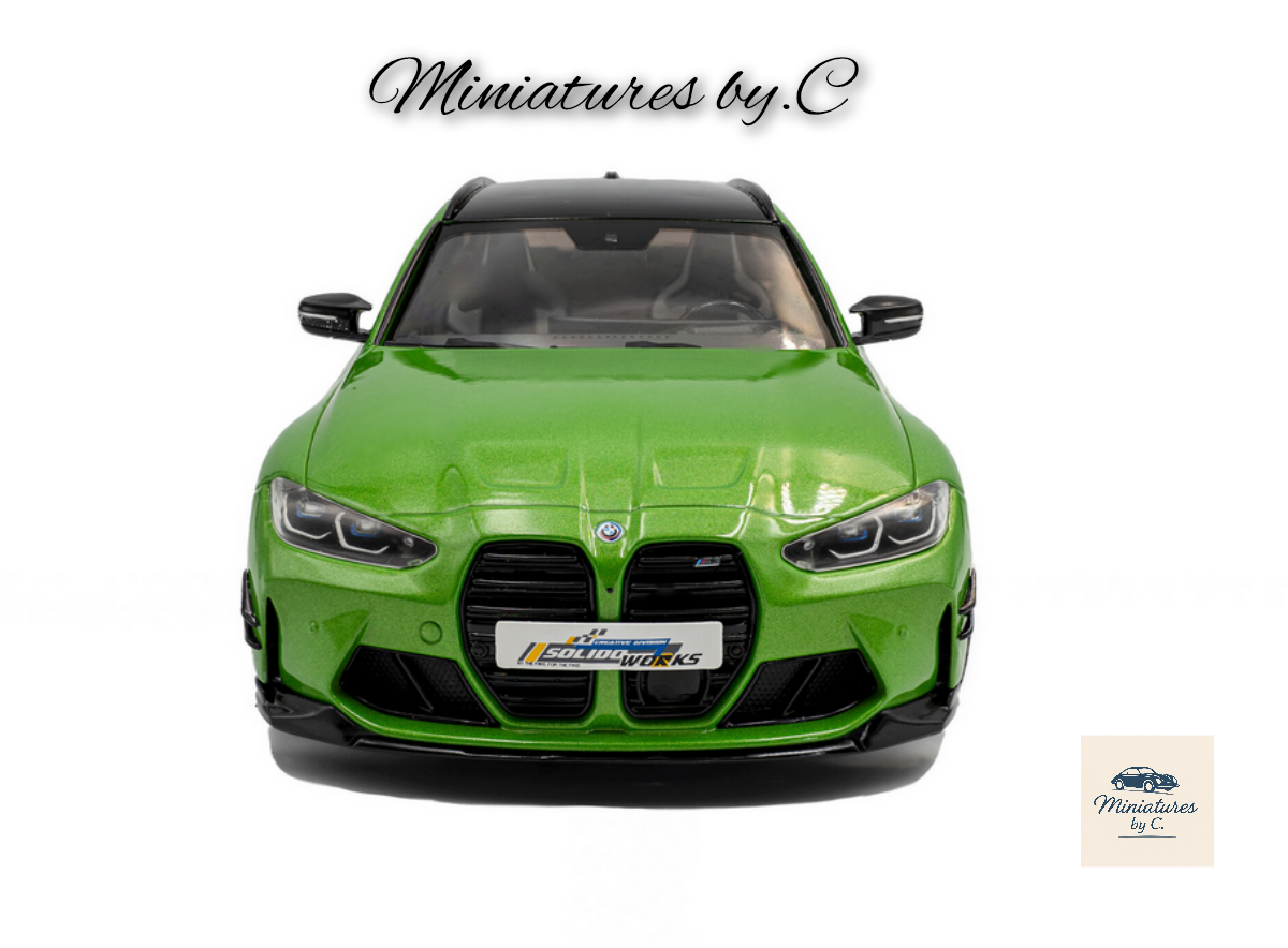 BMW M3 Touring with Performance Parts – Green Metallic – 2024. 1:18éme – Image 3