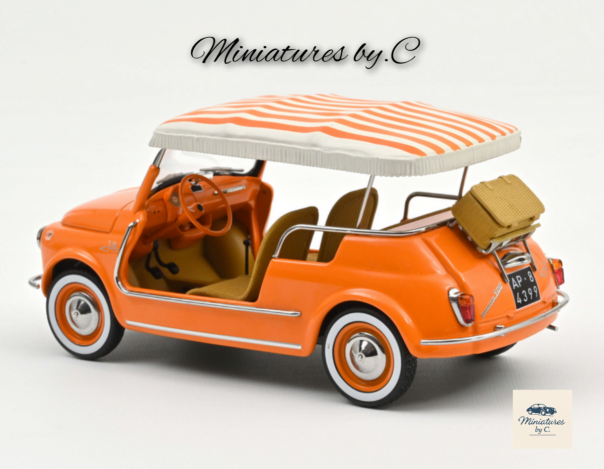 FIAT 500 Jolly 1965 Orange 1:18 Norev – Image 2
