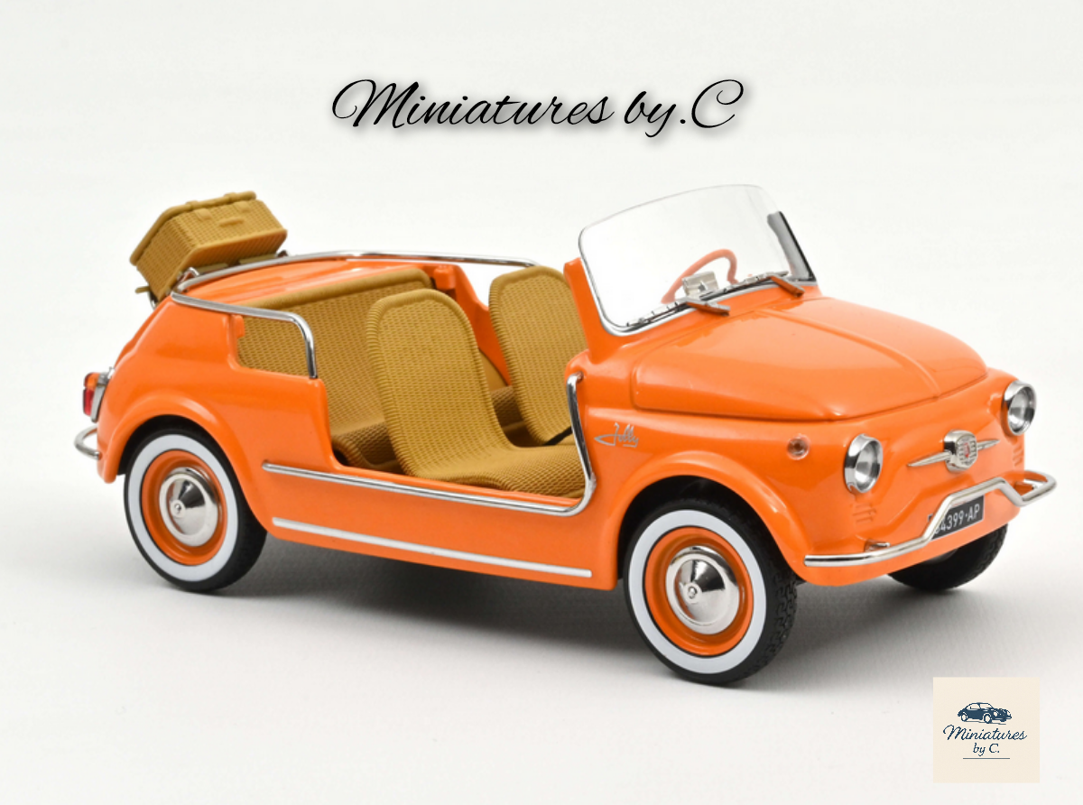 FIAT 500 Jolly 1965 Orange 1:18 Norev – Image 3