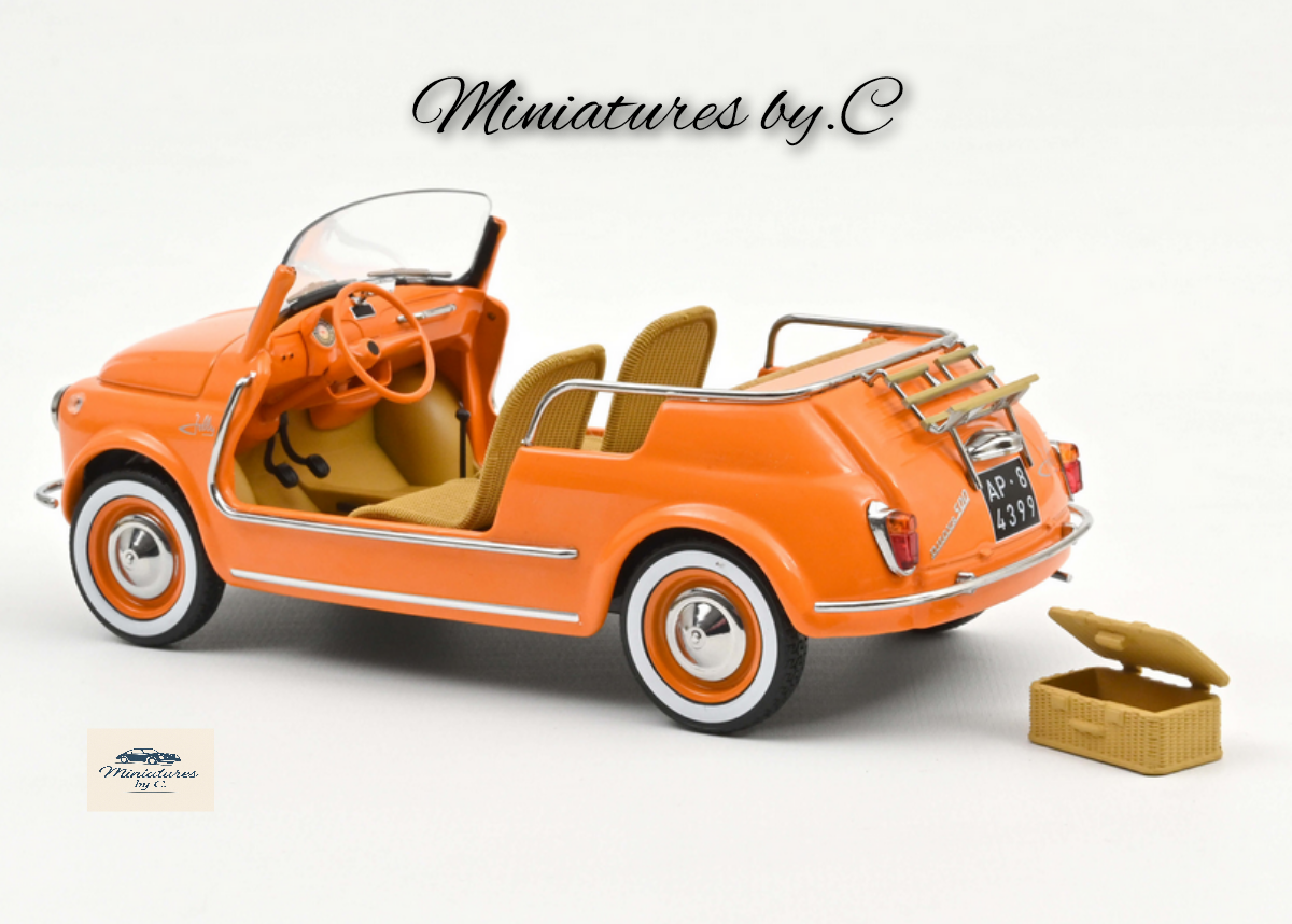 FIAT 500 Jolly 1965 Orange 1:18 Norev – Image 4