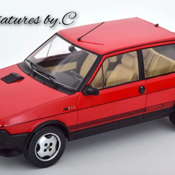 Fiat Ritmo TC 125 Abarth 1980 – Rouge-1:18éme. Modelcar