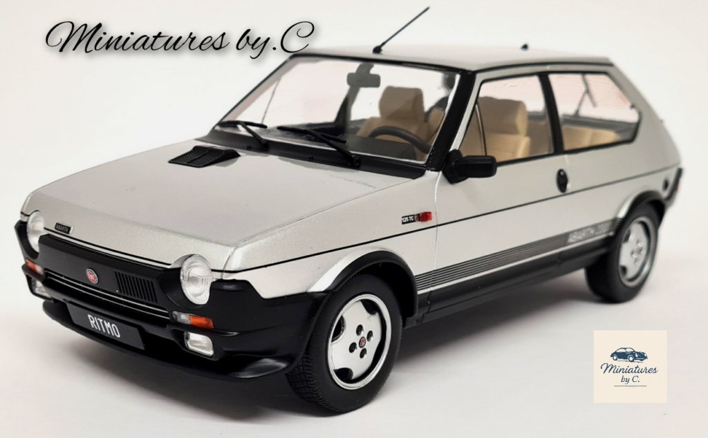 Fiat Ritmo TC 125 Abarth 1980 – Argent. 1:18éme. Modelcar