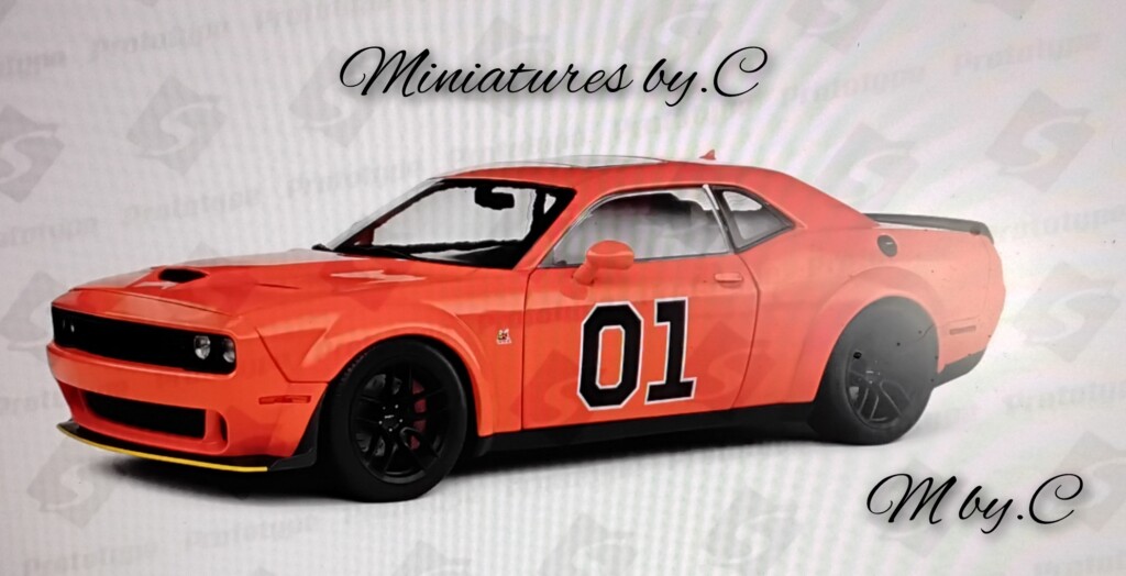 Dodge Challenger R/T Scat Pack Widebody – Hazzard Tribute – 2023- 1:18éme- Solido