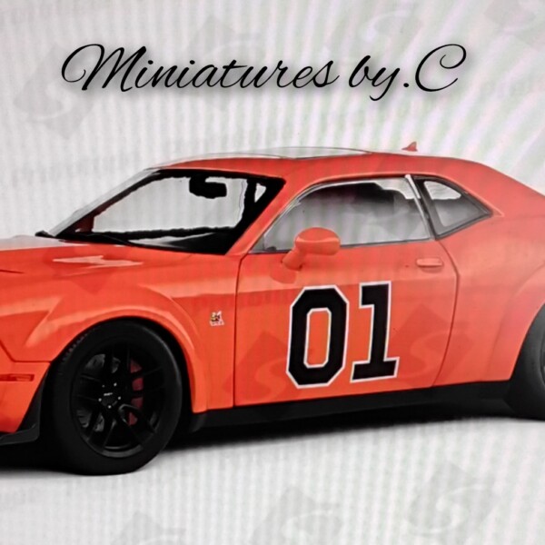 Dodge Challenger R/T Scat Pack Widebody – Hazzard Tribute – 2023- 1:18éme- Solido