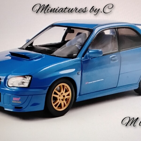 Subaru IMPREZA WRX STI – Sonic Blue – 2003- 1:18éme- Solido