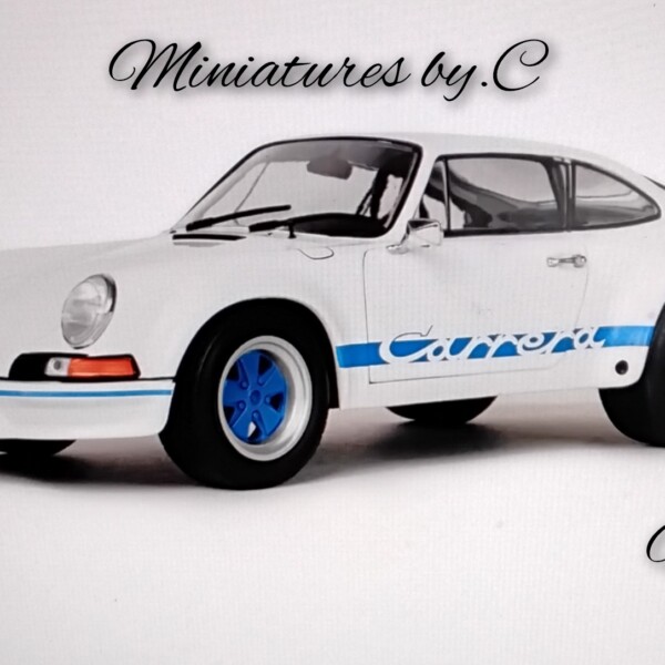 Porsche 911 RSR – White / Blue Carrera Stripes – 1973- 1:18éme- Solido