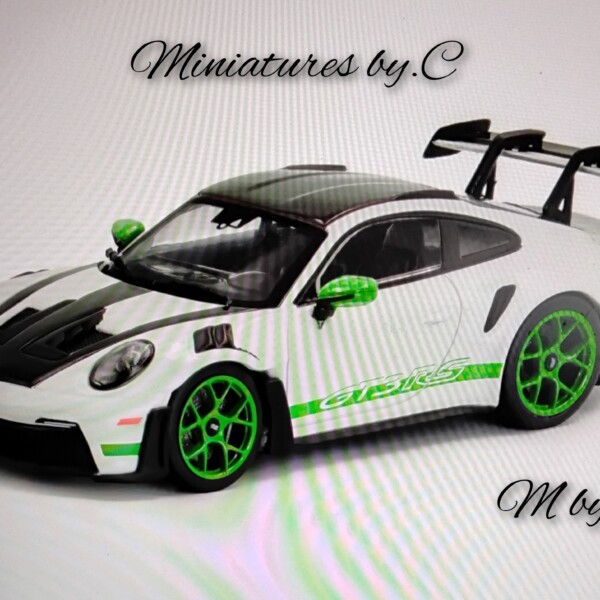 Porsche 911 (992) GT3 RS Tribute to Carrera RS Package – White w/Green – 2023- 1:43éme- Solido