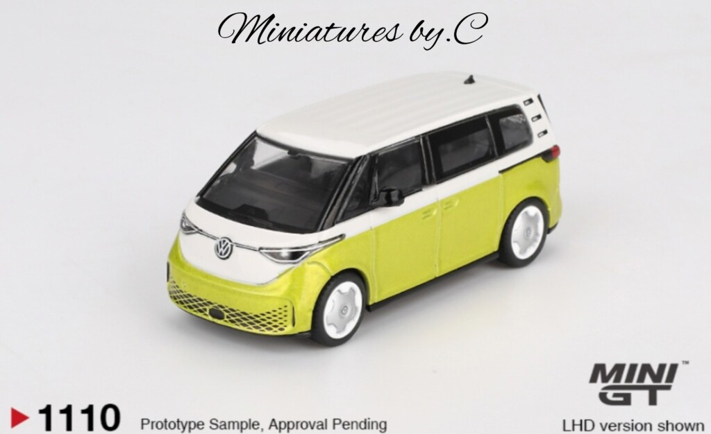 Mini GT- Volkswagen ID.Buzz Candy White/ Pomelo Yellow- 1:64éme