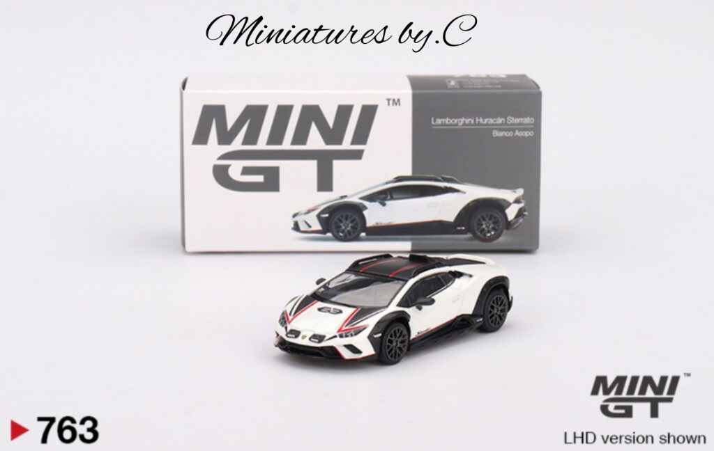 Mini GT- Lamborghini Huracán Sterrato Bianco Asopo- 1:64éme