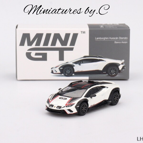 Mini GT- Lamborghini Huracán Sterrato Bianco Asopo- 1:64éme