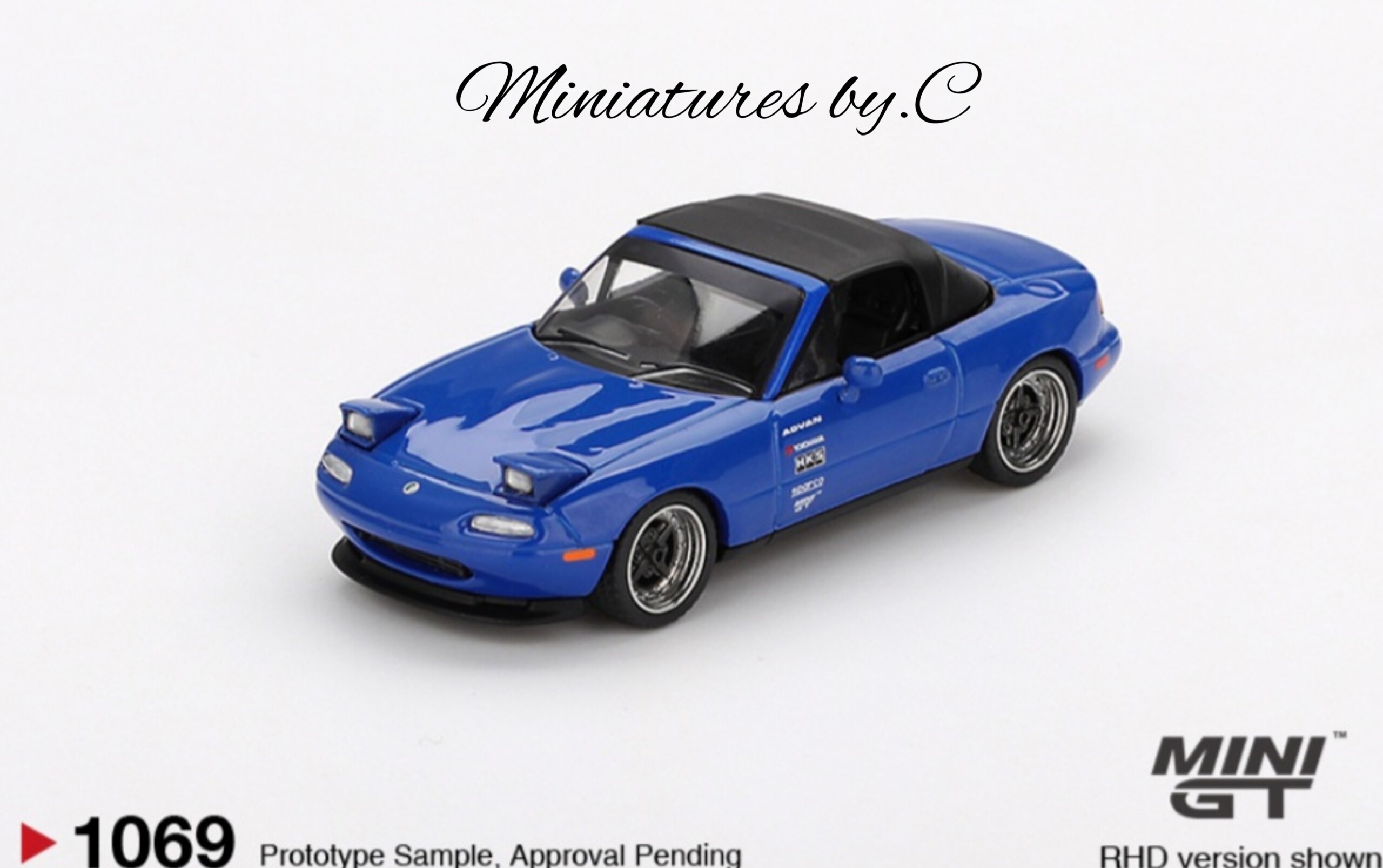 Mini GT/ Mazda Miata MX-5 (NA) Tuned Version Dark Blue. 1:64éme – Image 2