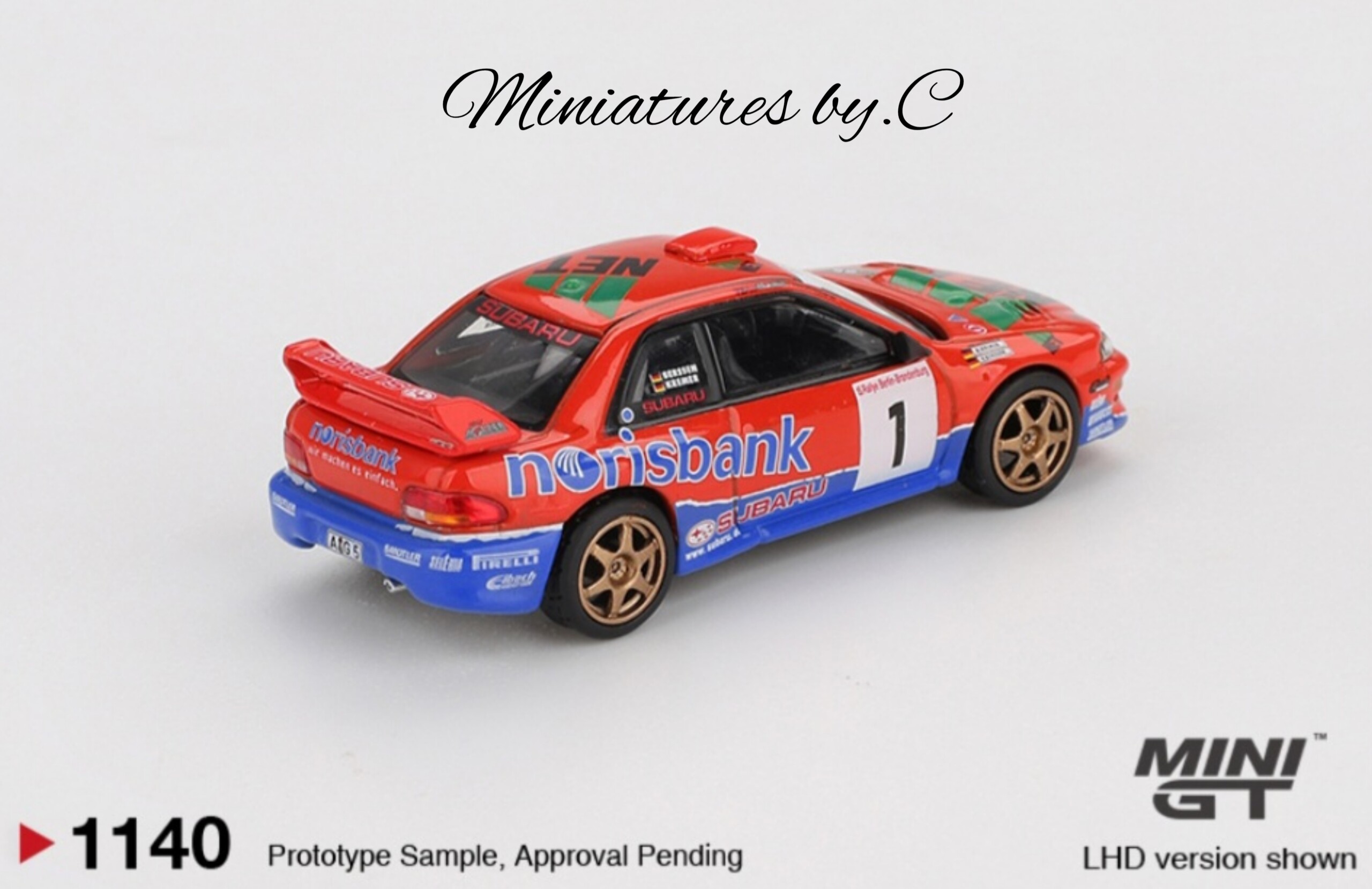 Mini GT Subaru Impreza WRC97 #1 1999 DRM Champion. 1:64éme – Image 3