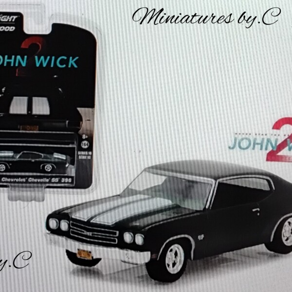 Greenlight-  John Wick 2 -- 1970 Chevrolet Chevelle SS 396 - Green- 1:64éme