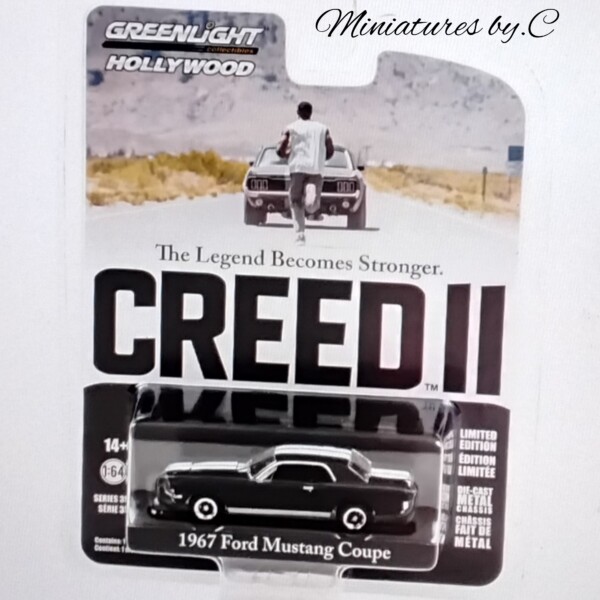 Greenlight- Creed II – Ford Mustang Coupé 1967 -1:64éme