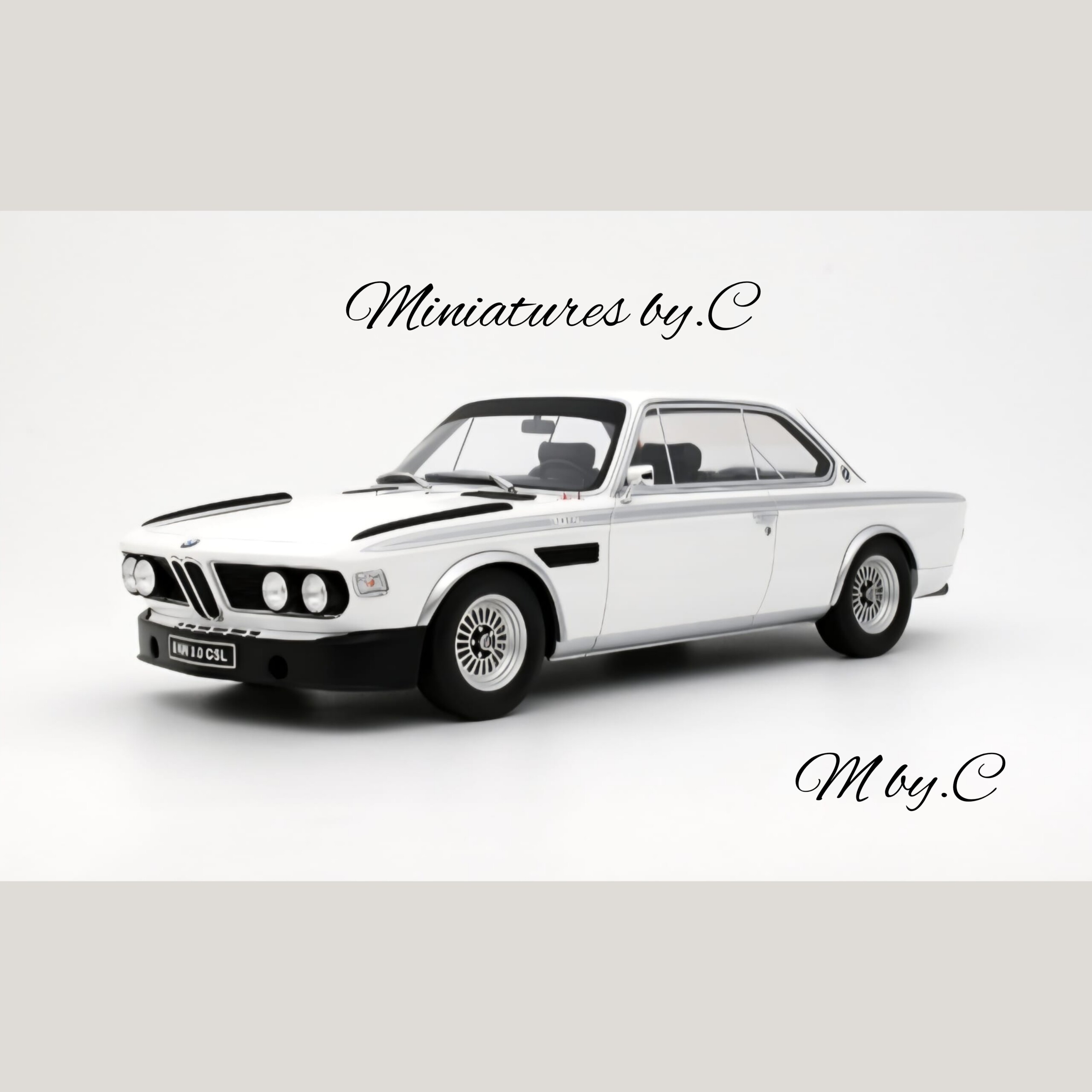 BMW 3.0 CSL Chamonix White- 1:18éme – OttOmobile