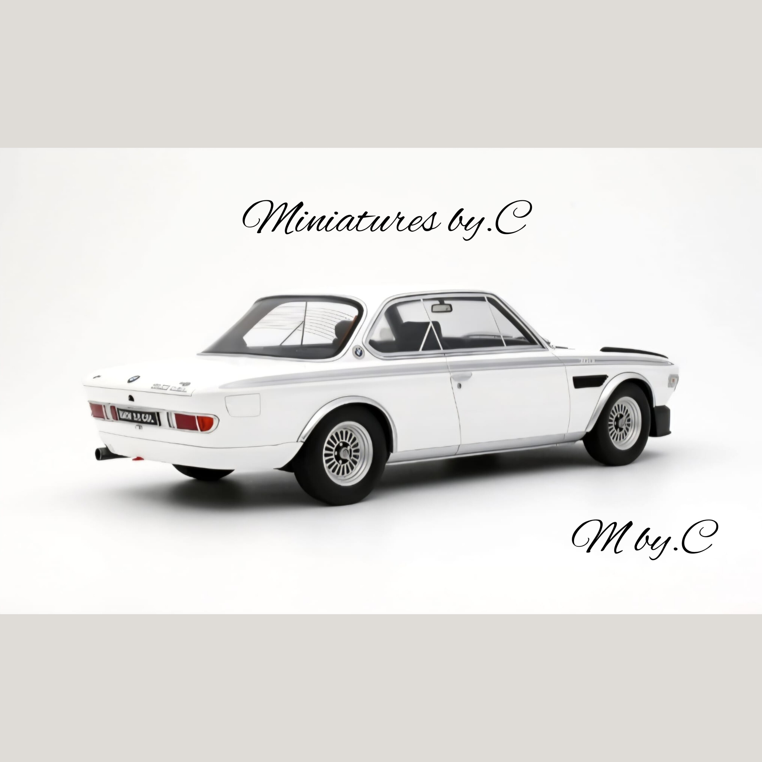 BMW 3.0 CSL Chamonix White- 1:18éme – OttOmobile – Image 2