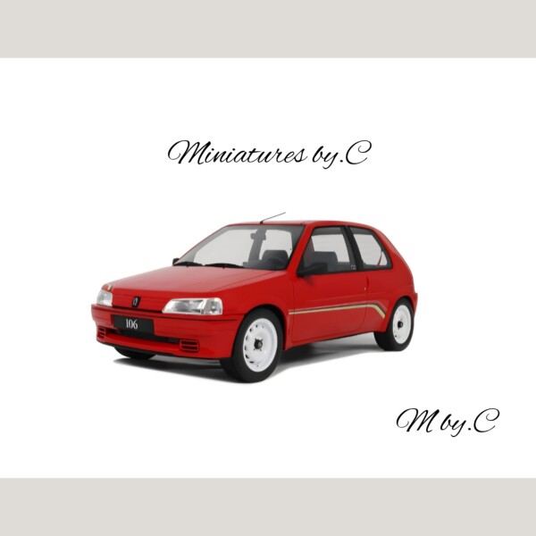 Peugeot 106 Rallye Phase 1 Rouge 1993 -1:12éme – Ottomobile
