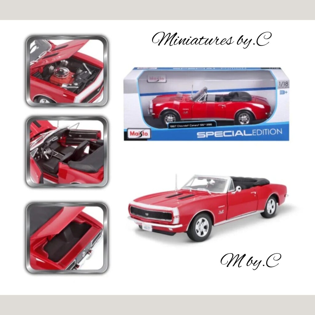 Chevrolet Camaro SS 396 Cabriolet 1967- 1:18éme – Maisto
