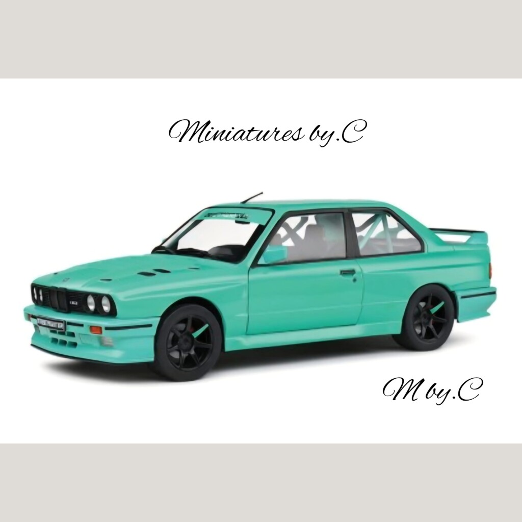 BMW E30 M3 Tiffany Blue Custom 1990 – 1:18éme- Solido