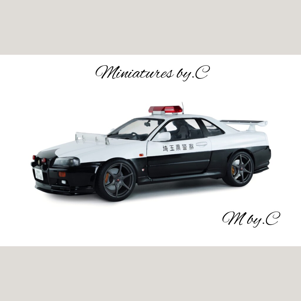 Nissan Skyline GT-R (BNR34) Japanese Police – 1:18éme- Solido