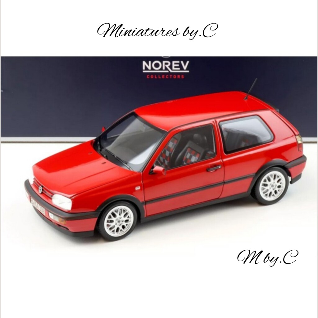 Volkswagen Golf III GTI 20ème Anniversaire Rouge – 1:18éme- Norev