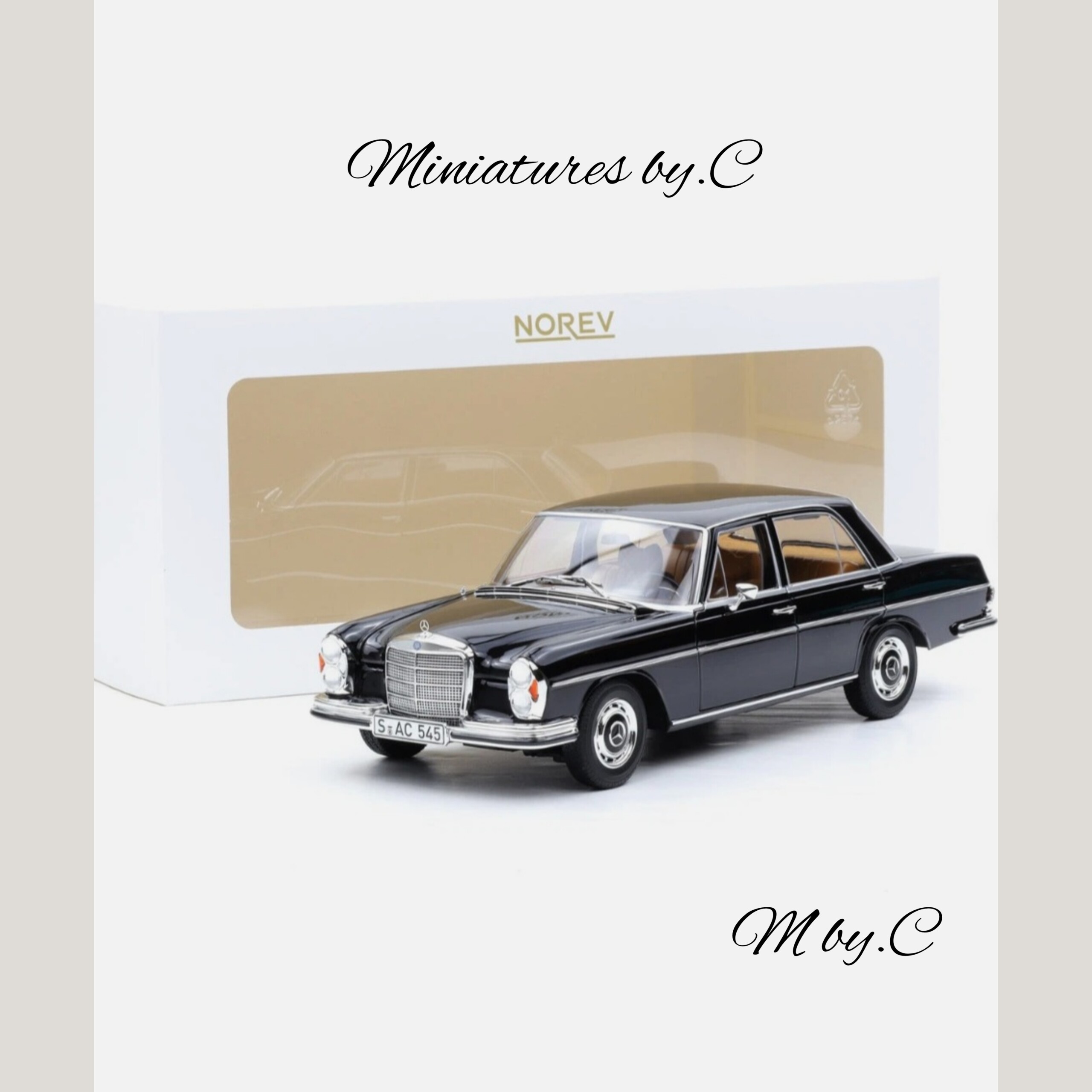 Mercedes-Benz 280 SE (W108) Noire – 1:18éme- Norev