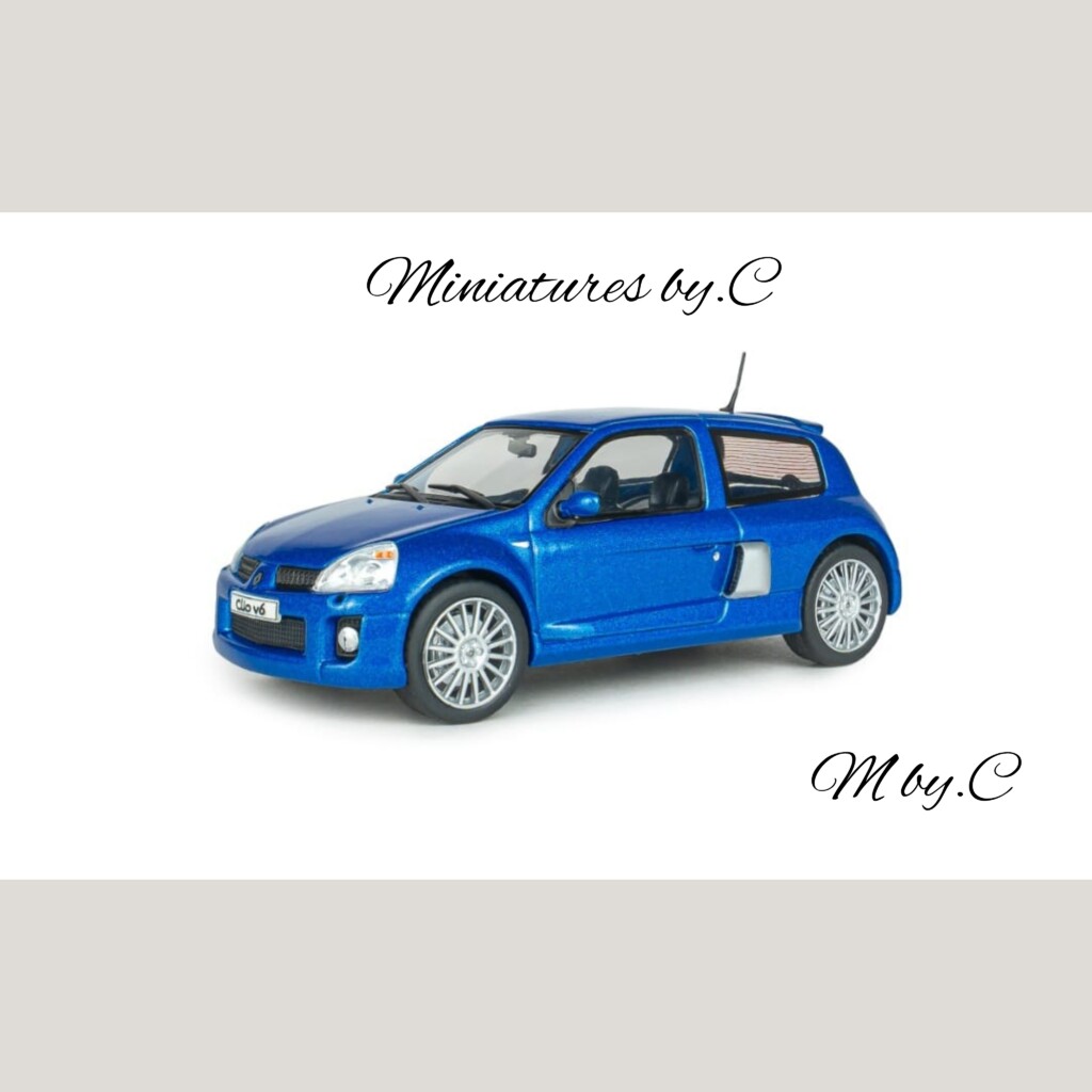 Renault Clio V6 Phase 2 Bleu Iliade – 1:43éme- Solido