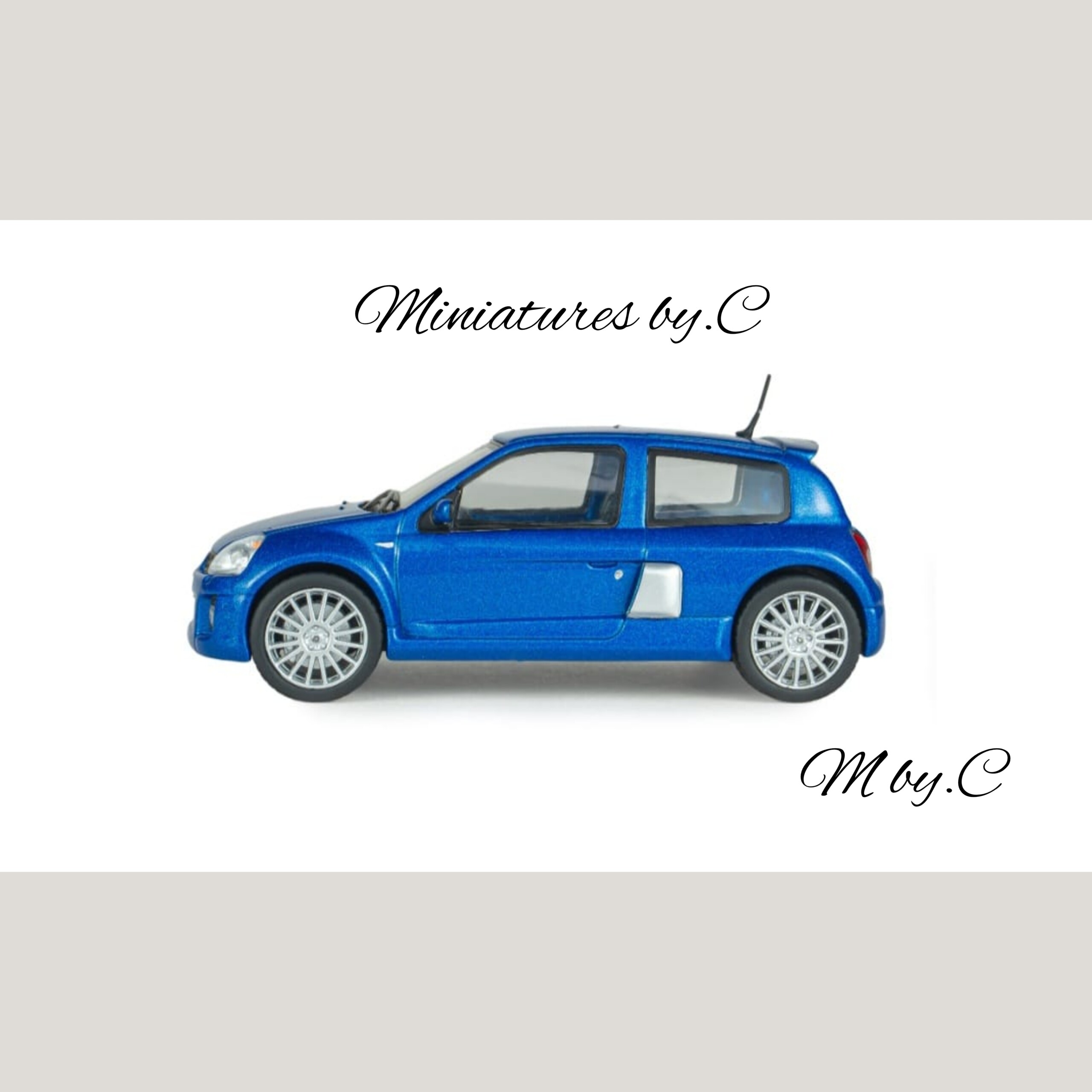 Renault Clio V6 Phase 2 Bleu Iliade – 1:43éme- Solido – Image 3