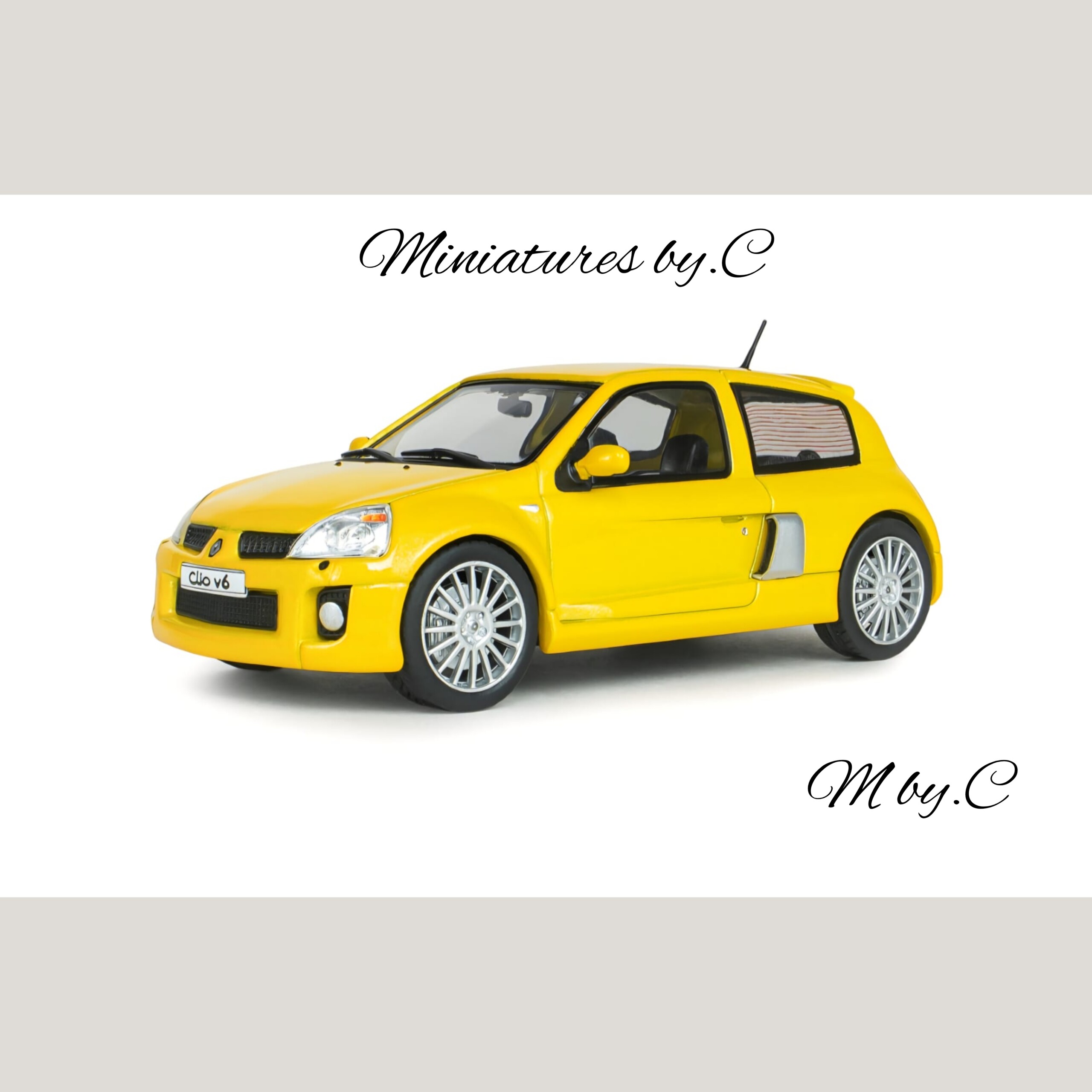 Renault Clio V6 Ph.2 Jaune Sirius 1:43ème – Solido