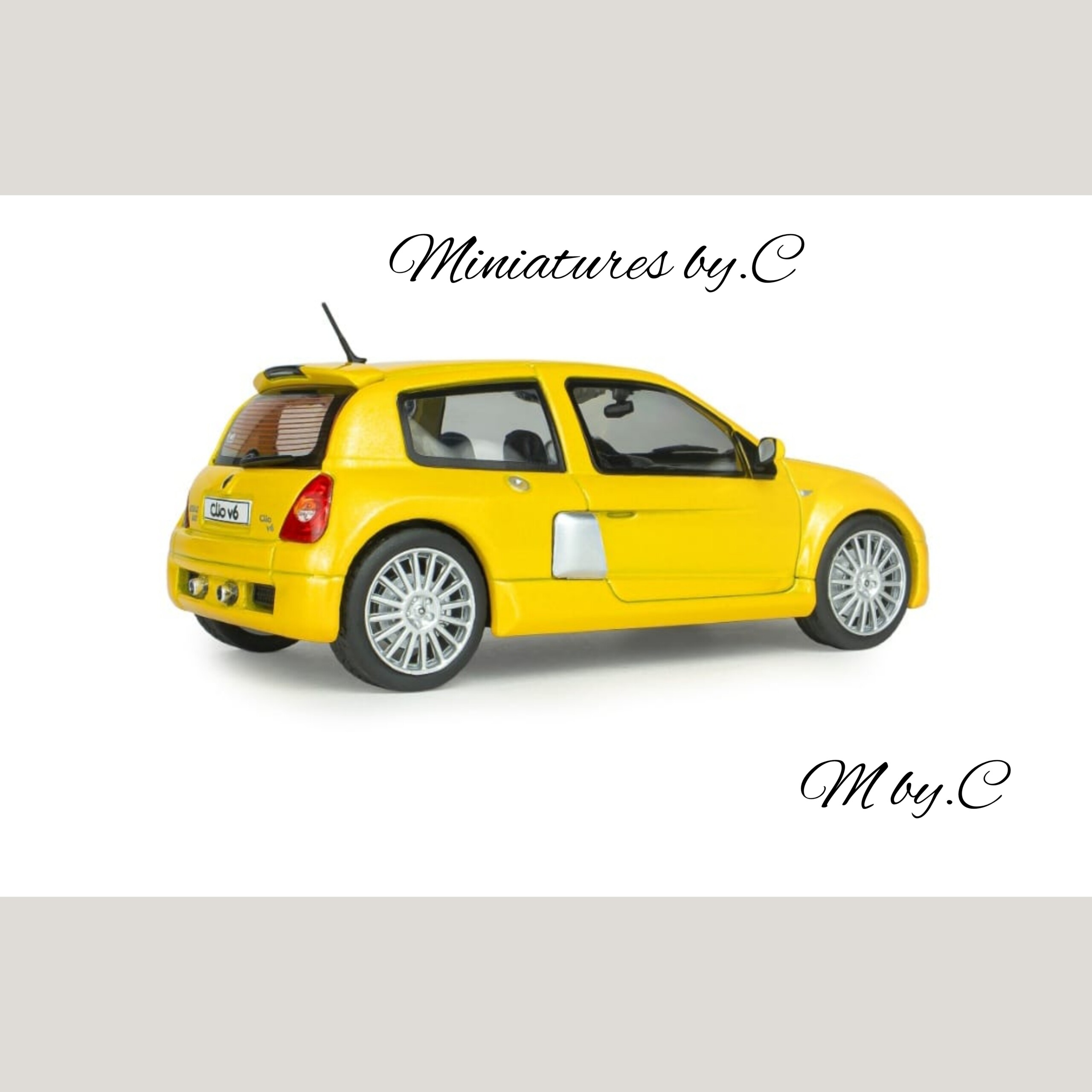 Renault Clio V6 Ph.2 Jaune Sirius 1:43ème – Solido – Image 2