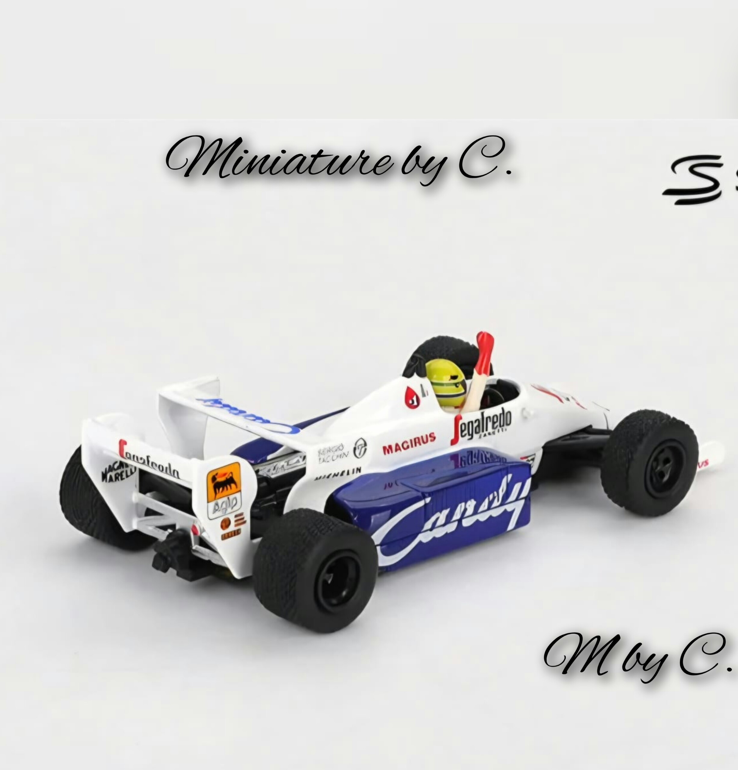Toleman TG184 – Grand Prix de Monaco 1984 – Ayrton Senna-1:64éme – Mini GT – Blister – Image 3
