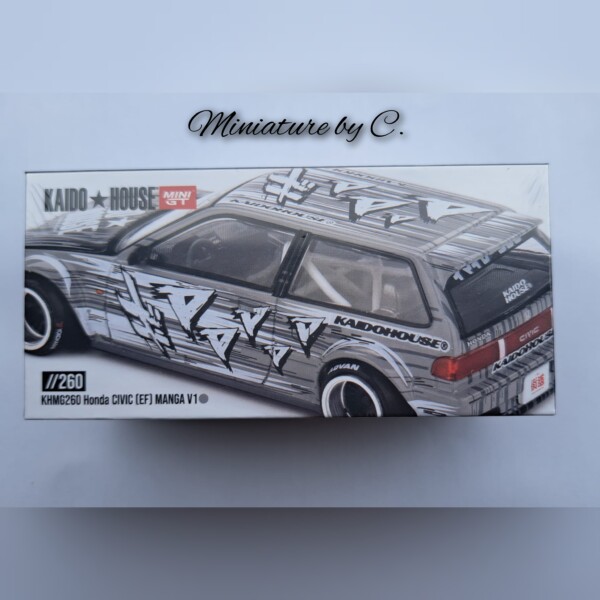 Honda Civic EF Manga V1 – Kaido House x Mini GT – Édition Limitée-1:64éme