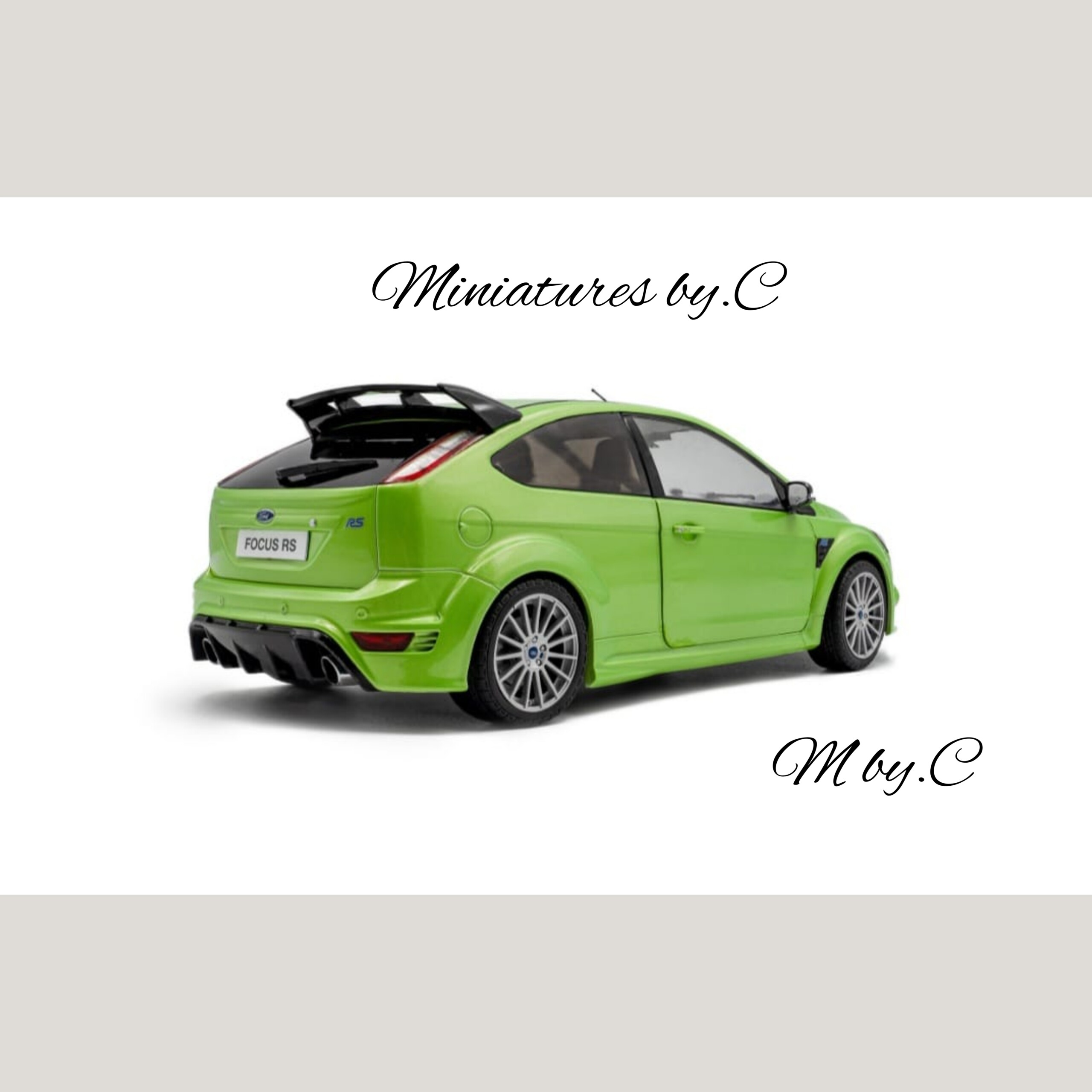 Ford Focus RS MK2 Ultimate Green Metallic 2009 – Solido – 1:18éme – Image 2