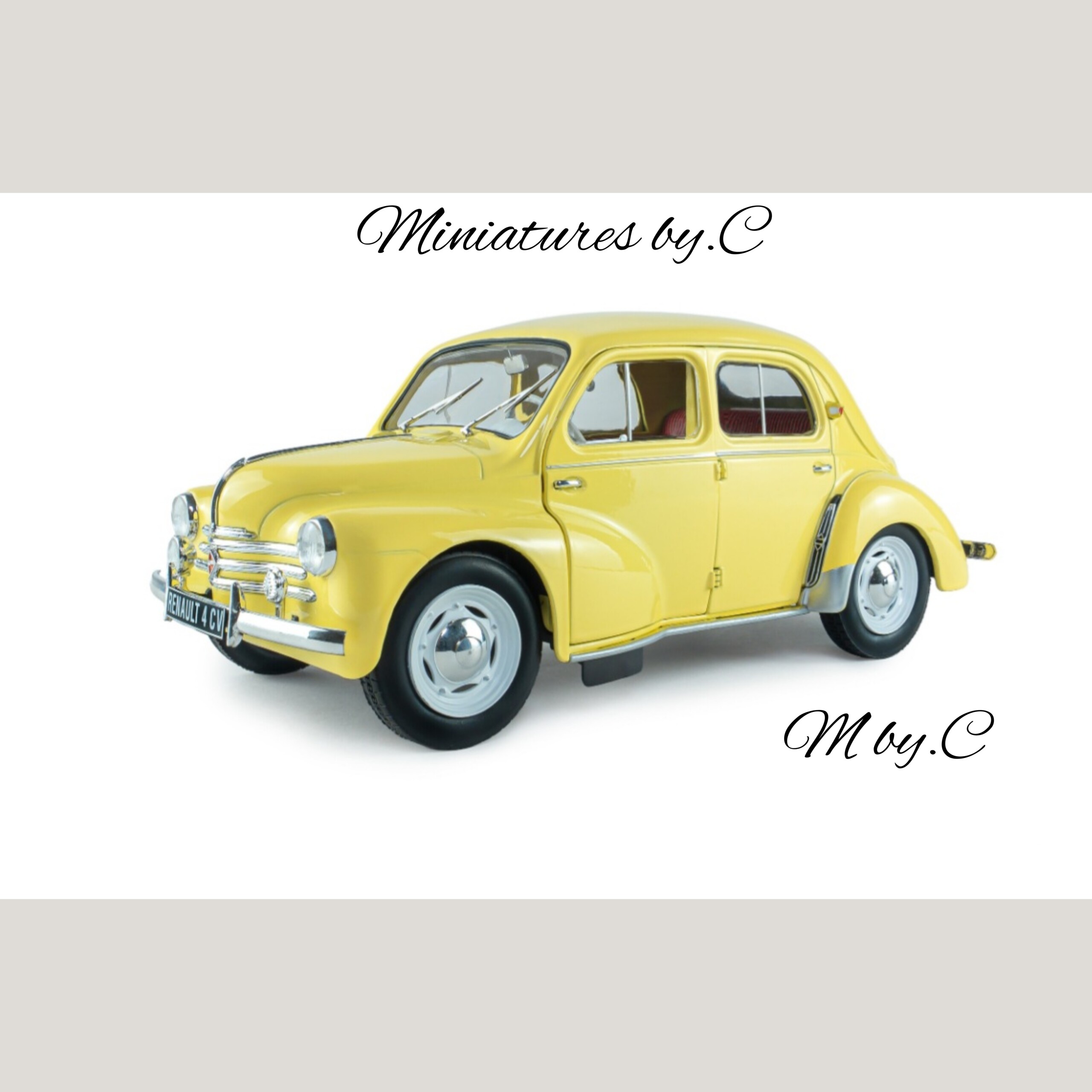 Renault 4CV Beige – Solido – 1:18éme