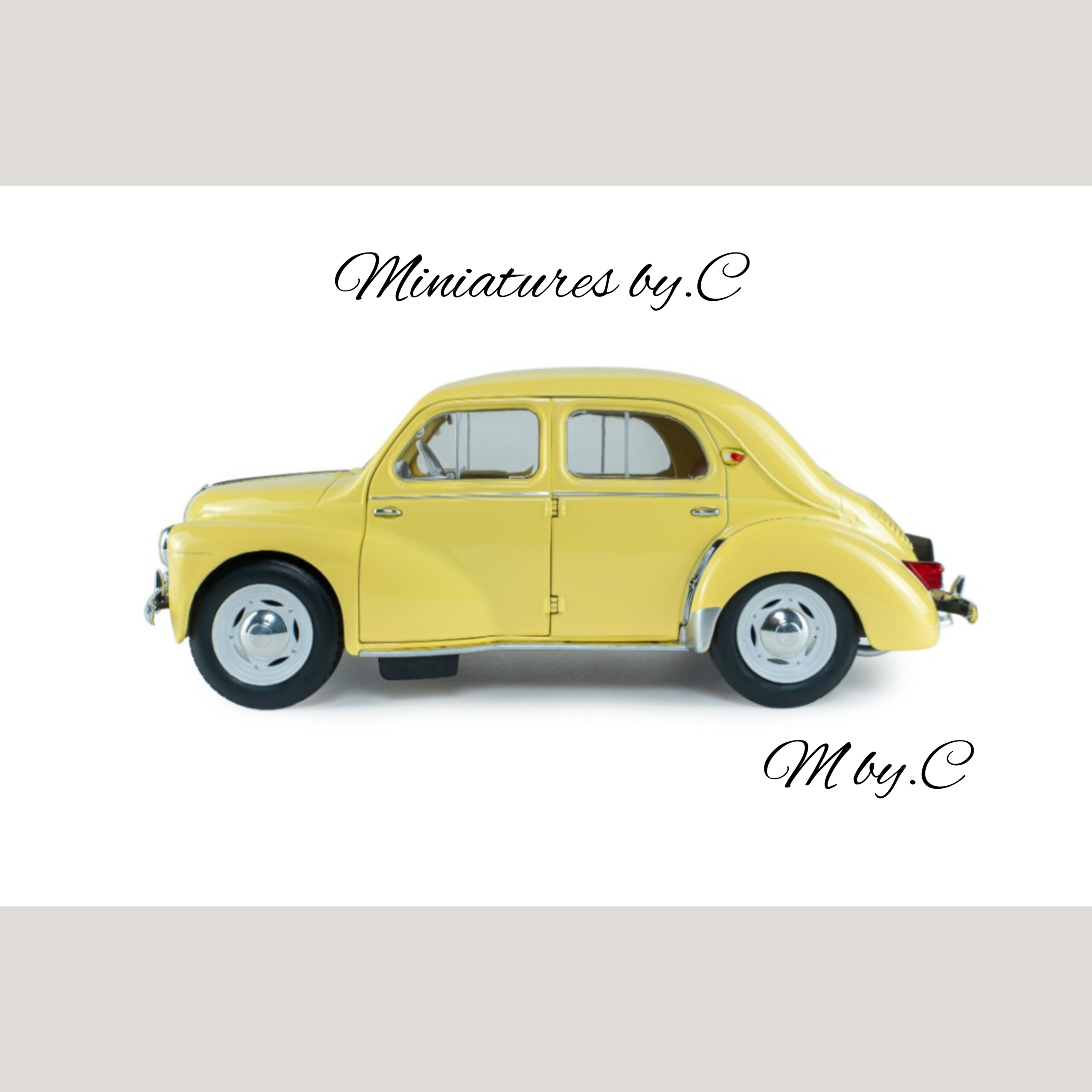 Renault 4CV Beige – Solido – 1:18éme – Image 2