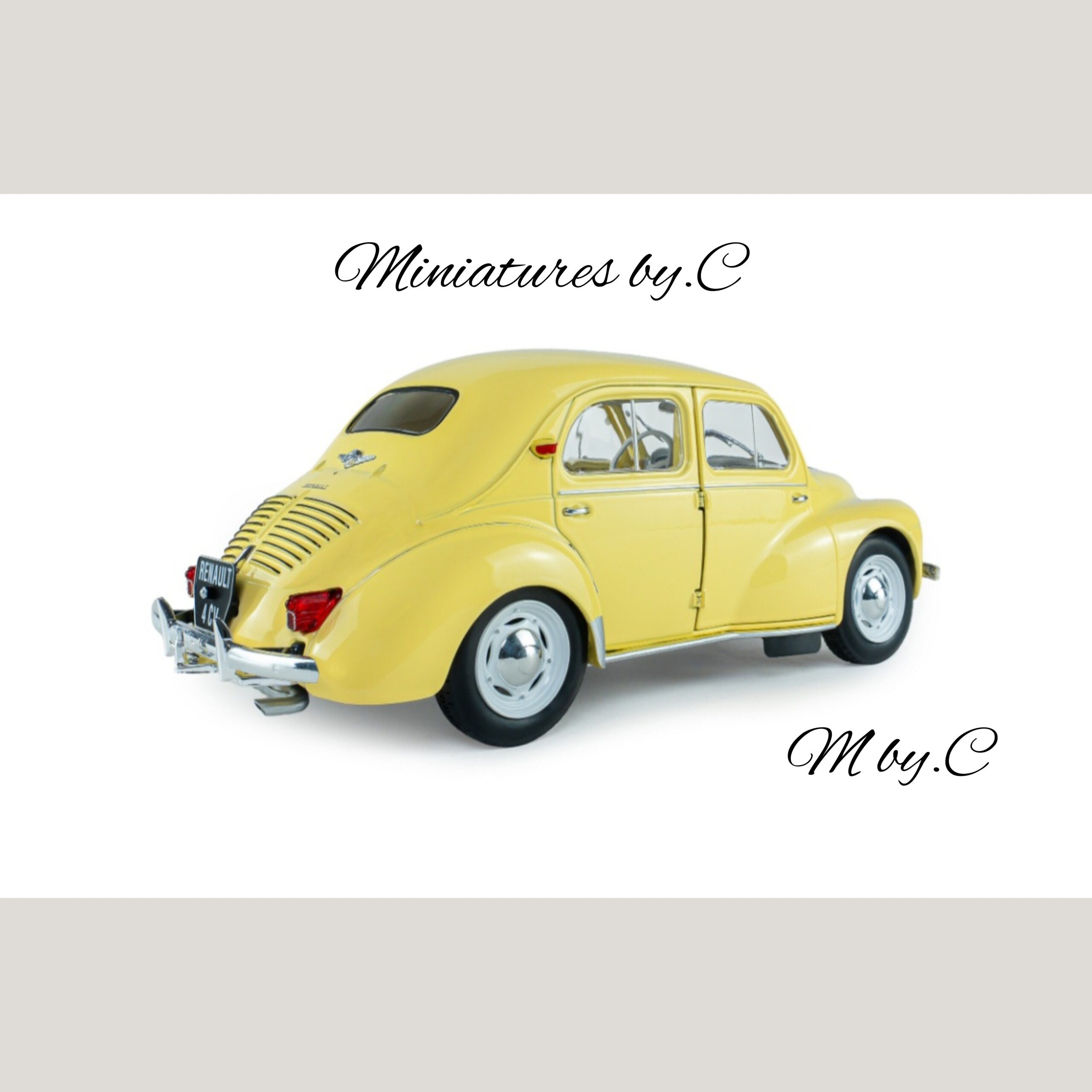 Renault 4CV Beige – Solido – 1:18éme – Image 3